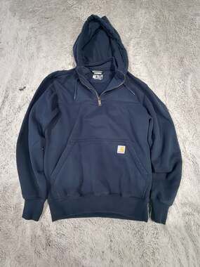 Carhartt Rain Defender Paxton Heavyweight Loose Fit 1/4-Zip Hooded Sweatshirt